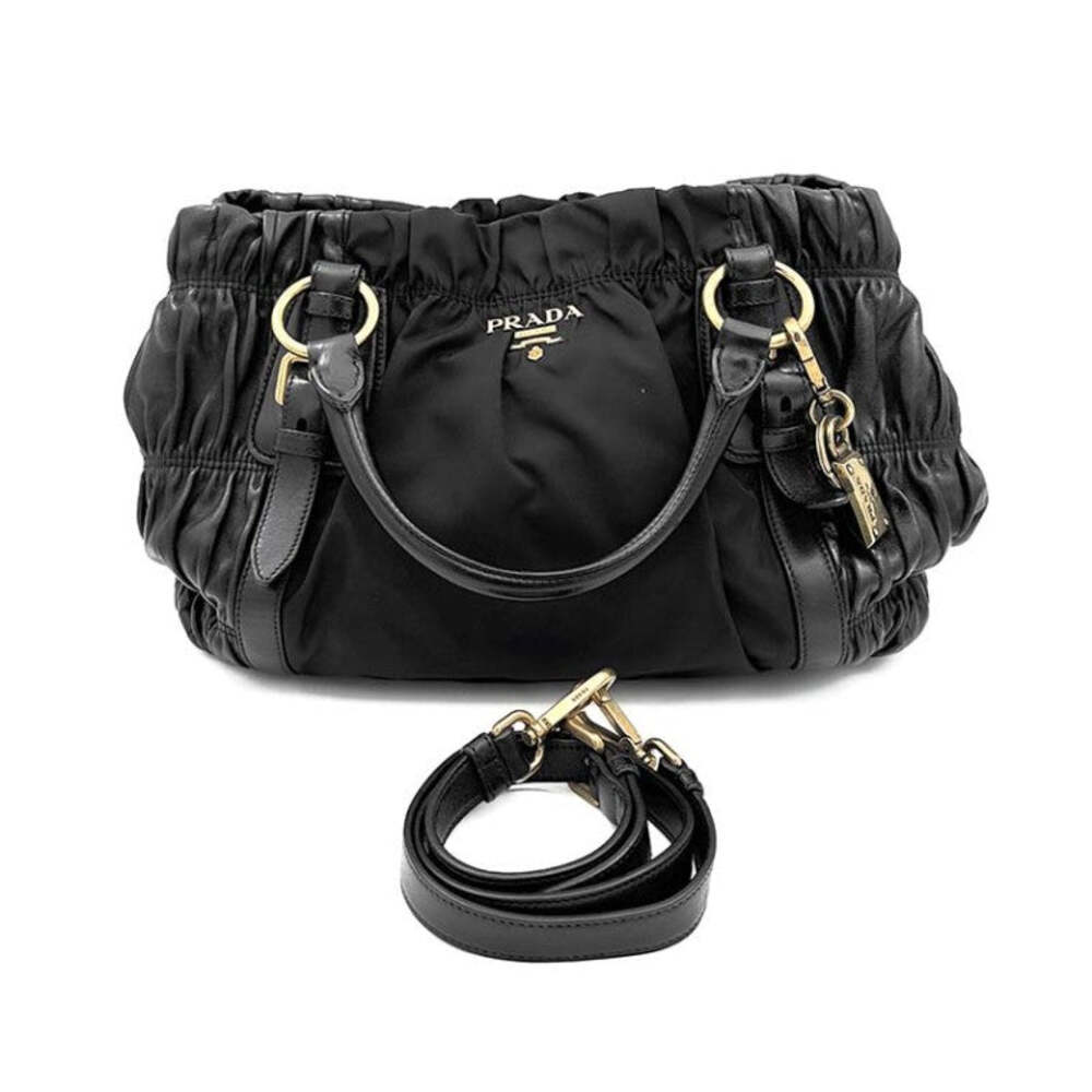 Prada Napa Gaufré Tote And Shoulder Bag #352606F64B